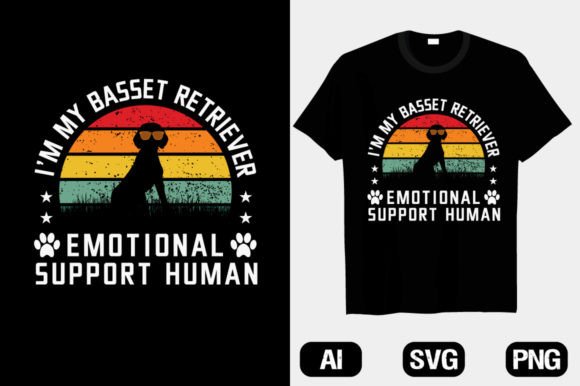 A Graphic Designer's Review of Retro Basset Retriever T-Shirt Graphics