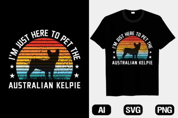 A Professional Designer's Take on the Australian Kelpie Dog T-Shirt Design