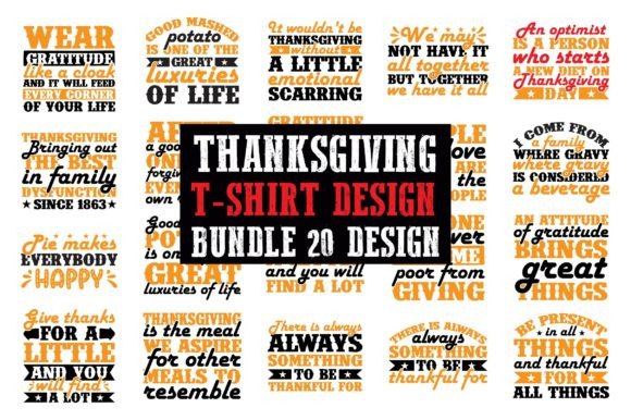A Professional Review of Thanksgiving T-Shirt Design Bundle for Embroidery