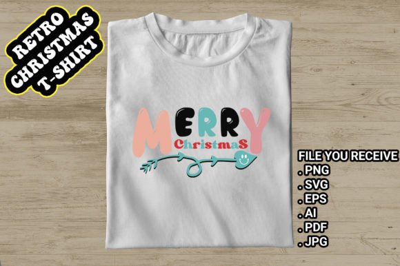 A Retro Christmas SVG for T-Shirt Designs and Graphics