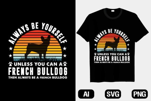 French Bulldog T-shirt Graphics for Authentic Branding