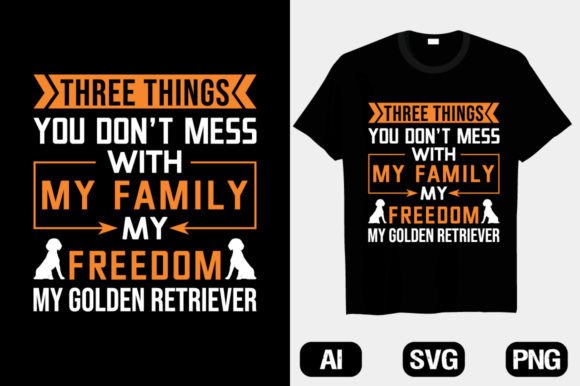 Golden Retriever SVG Graphics for Funny Dog T-Shirt Designs