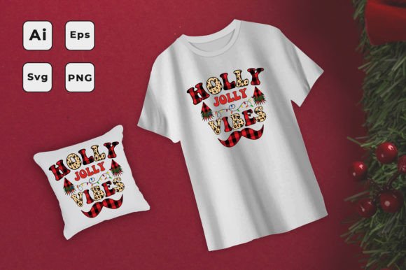 Holly Jolly Vibes: A Festive Graphic Asset for Branding
