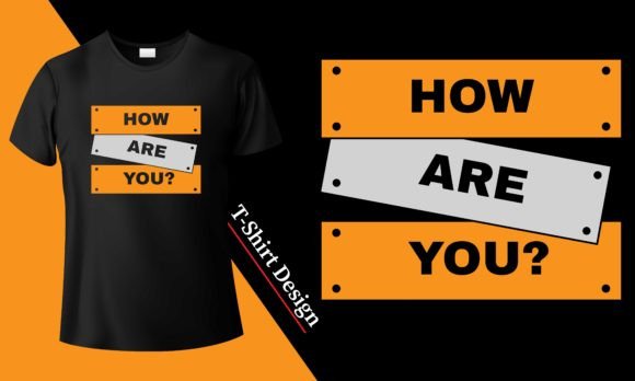 How Are You: A Retro Typography Design for Graphics and T-Shirt Projects