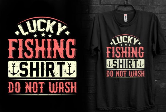 Lucky Fishing Shirt Graphics for Impactful T-Shirt Designs