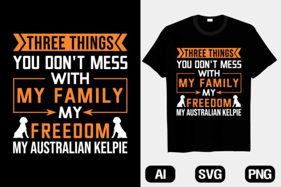 Reviewing a Kelpie Typography Graphic for Client T-Shirt Designs