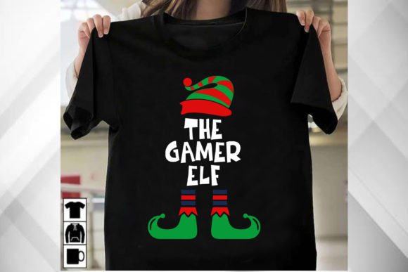 Reviewing The GAMER Elf T-shirt Graphic for Editorial Use